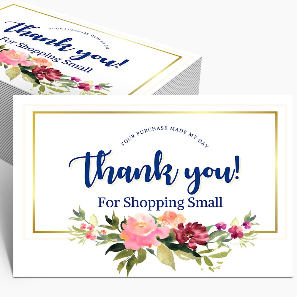Thank You For Shopping Small Cards
